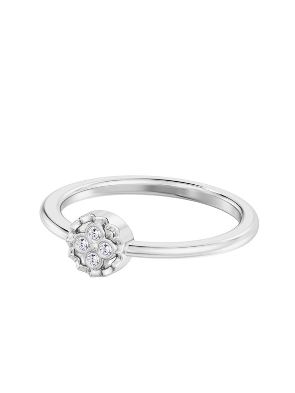 Fine Diamond Jewelry Minimalist Bezel Set Circle Diamond Ring in Gold Effortless Elegance, Everyday Meaning