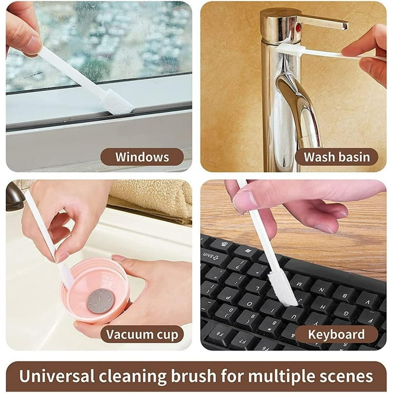 28PCS Disposable Brush Crevice Cleaning Brushes,for Corners,Window  Grooves,Door Rails,Keyboards,Blinds,Etc 
