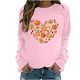 thumbnail image 2 of Wancir Long Sleeve Fall T-Shirt for Women Family Halloween Thanksgiving Tops Casual Thankful Pumpkin Turkey Graphic Tees, 2 of 4