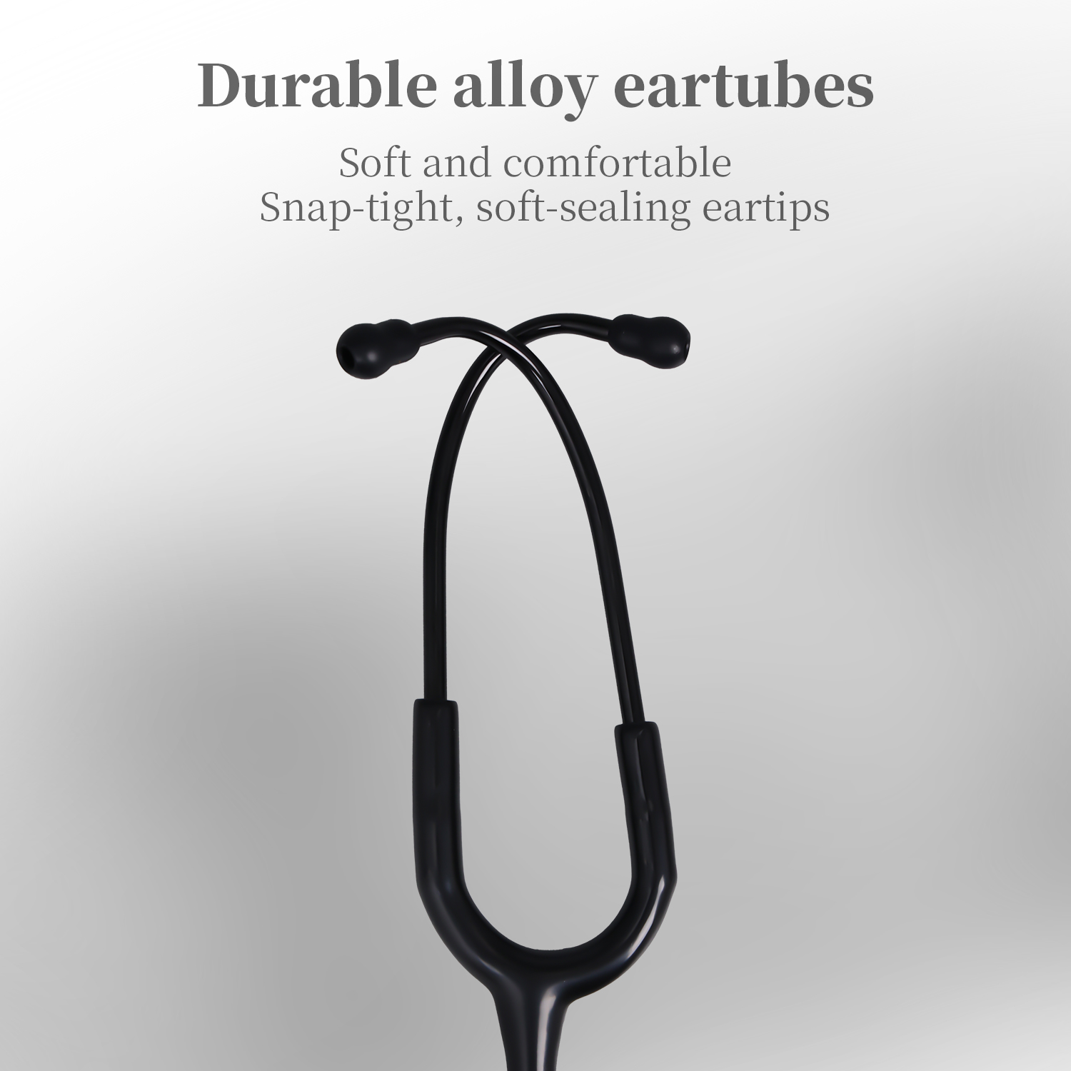 MaiWieel Classic Monitoring Stethoscope Professional Dual Head All Black Stethoscopes For Nurse,Doctor,Vet,Home Medical,EMT
