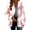 Pink, variant on hoksml Fashion Women's Hooded Coats Flannels Plaid Button Down Long Sleeve Jackets Mid-length Outerwear Plus Size Tops