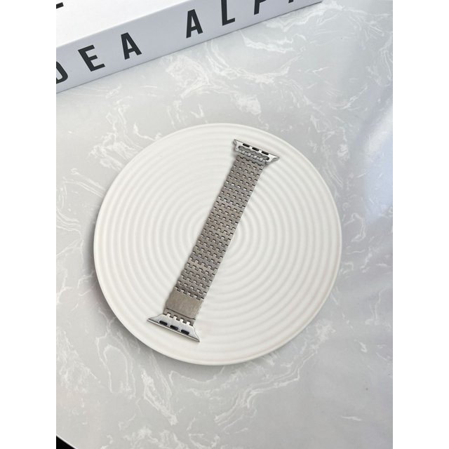 Adecuado para Apple Watch correa de metal Apple Watch 1-9 generación Correa de acero con ajuste magnético Ultra nueve cuentas