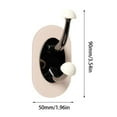 thumbnail image 3 of Suction Cup Hooks,Heavy Duty Vacuum Hooks Head Sucker Hook Easy to Install and Remove,No Hole Punched Traceless Sticker Door Hook for Dormitory,Kitchen,Bathroom,Restroom,Shower Hanging, 3 of 7