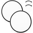 thumbnail image 1 of 2pcs Foldable Fan Summer Handheld Fan Round Folding Fan Blank Hand Fan Portable Fans, 1 of 3