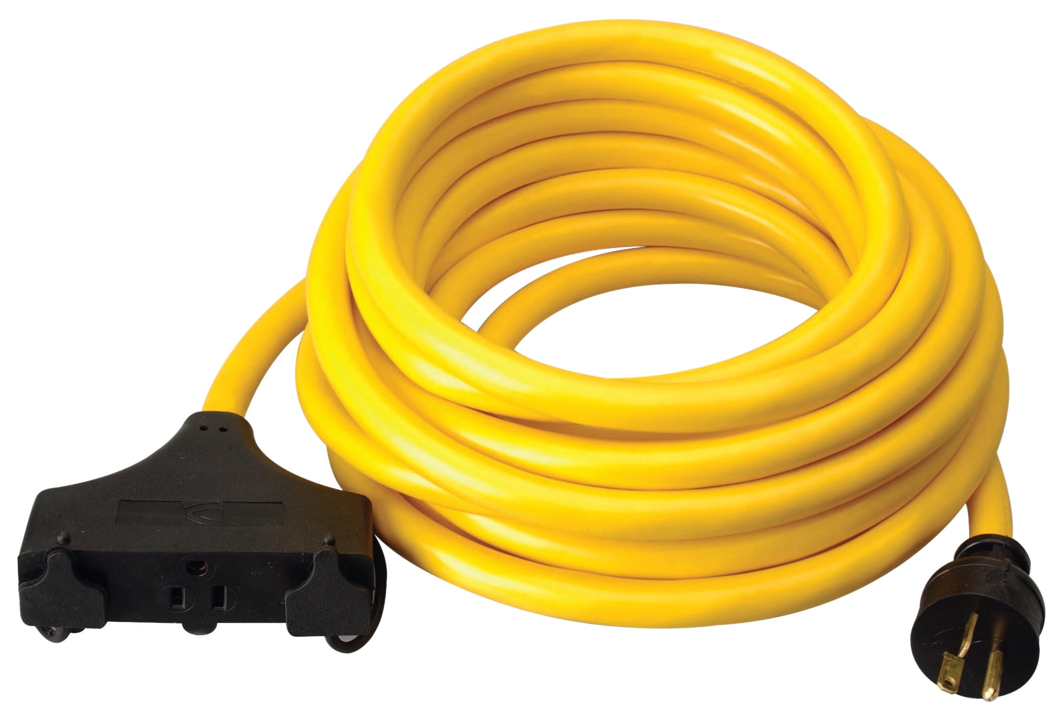 Southwire Generator Extension Cord, 25 ft, 3 Outlets, 20 Amp