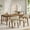 Walnut+Beige, variant on Christopher Knight Home Upholstered Dining Chairs with Solid Wood Frame, Natural+Beige, Set of 4