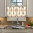 thumbnail image 2 of Yayeee Kitchen Curtains Tier Pair Light Filtering 27"x24" Rod Pocket Short Cafe Window Panel, Pastel Beige Geometric, 2 of 7
