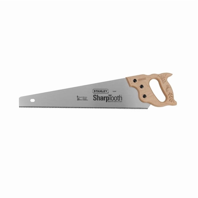 Sierra de mano STANLEY Stanley SharpTooth de acero al carbono 8TPI de 20 pulgadas
