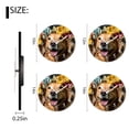 thumbnail image 2 of Non-Ticking Silent Clock Battery Operated Analog Clcok Round Wall Clocks Decorative for Living Room-Golden Retriever Dog Beautiful Wreath Picture(10inch), 2 of 4