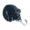 thumbnail image 2 of Cuerda elástica Cuerdas elásticas planas ajustables con gancho Correas elásticas Equipaje Cuerda elástica para carga Camping Carros de mano , Azul, 1,5 metros, 2 of 8