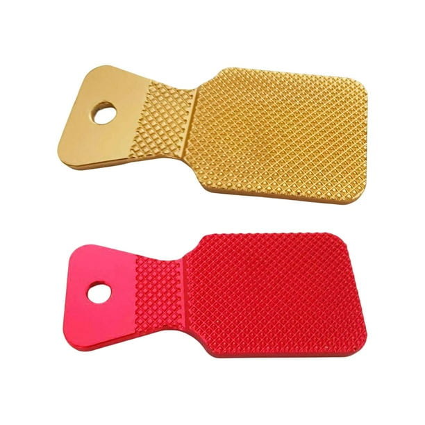 2x afilador de puntas de taco de billar de snooker de aleación de aluminio resistente para entrenamiento de viaje rojo amarillo