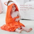 thumbnail image 2 of Toalla de bebé con capucha de animales, albornoz absorbente de algodón premium para niños pequeños para niñas y niños de 0 a 6 años Ormromra LRWJ148-1, 2 of 9