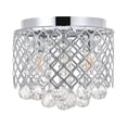 thumbnail image 2 of Living District LD5010F10C Tully 3 Light Chrome Flush Mount, 2 of 4