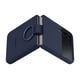 thumbnail image 3 of Samsung Galaxy Z Flip 4 Funda De Silicona Con Anillo Funda Protectora Para Teléfono Con Presilla Para El Dedo Acabado Mate Estilo Atrevido Diseño Portátil Versión De Ee. Uu. Azul Marino, 3 of 4