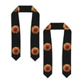 thumbnail image 2 of Fotbe Orange Dalia Printed Class of 2024 Graduation Stole, 2 of 7