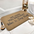 thumbnail image 5 of Wine And Dog Treats Doormat Housewarming Gift Welcome Mat,Indoor Doormat,Front Back Door Mat 17”x30”, 5 of 7
