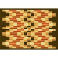 thumbnail image 1 of Ahgly Company Machine Washable Indoor Rectangle Transitional Saffron Yellow Area Rugs, 3' x 5', 1 of 7