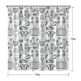 thumbnail image 5 of Black and White Football Elements Pattern Shower Curtain 72"x72" ,Bathroom Decorative Shower Curtains Set with 12 Hooks,Modern Waterproof Washable Shower Curtain, 5 of 6