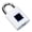 White-1pc, variant on USB Rechargeable Biometric Fingerprint Lock Suitable for Gym Lockers, School Doors, Security - Keyless Anti-Theft Padlock with Fingerprint Scanner, USB- for, Lock Box, Door Lock (No Keys Required)