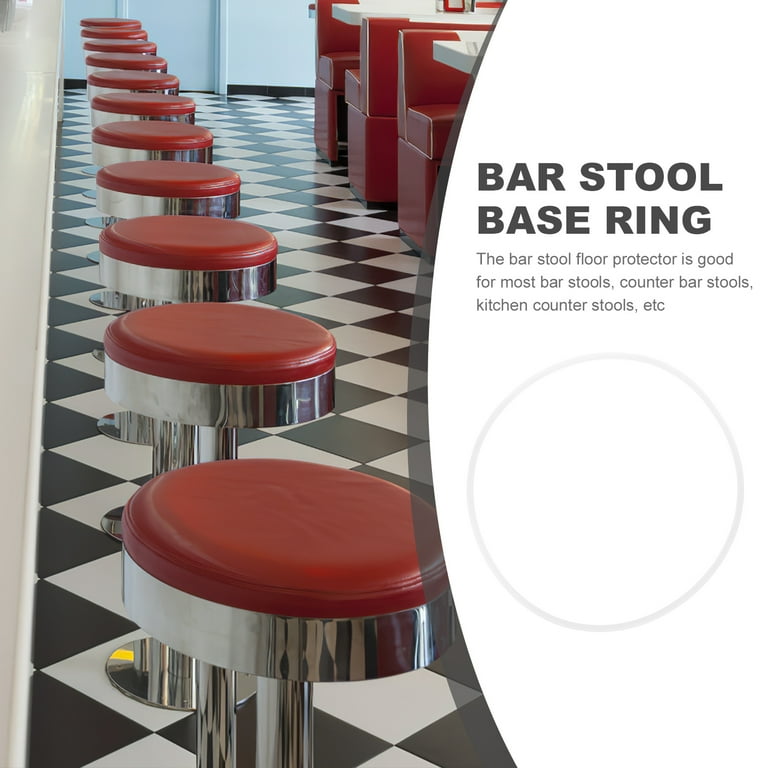 Bar Stool Protector Base Ring Floor Accessory Protectors Ankle Apron White Plastic Walmart