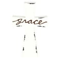 thumbnail image 2 of Dicksons Grace Distressed White Enamel Look 7 inch MDF Tabletop Cross, 2 of 2