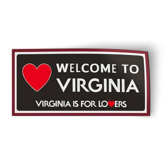 Welcome to Virginia Road Sign - 7" Magnet for Car Locker Refrigerator
