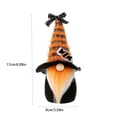 thumbnail image 3 of 1PC Halloween Faceless Gnome Decor,6.99in Gradient Candy Color Plush Figurine with Witch Hat, Soft Cloth Tabletop Ornament for Home Office Party Fall Holiday Decoration,Orange, 3 of 5