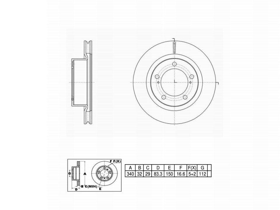 Winstop Brake Rotor, Front WS247869, Lexus LX570 2011-2008