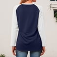 thumbnail image 6 of Godom Blouses for Women Fall Long Sleeves V Neck Tops Casual Knit Tunic Loose Fit T Shirt, 6 of 7