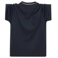 thumbnail image 5 of Cmfcve Oversized T-shirts for Men Stretch Round Neck Top Blouses Short Sleeve Linen Thin T-shirts, 5 of 6