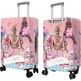 thumbnail image 2 of Travel Luggage Cover Suitcase Protector Fits 18-32 Inch Luggage Wheel Covers Patterned Travel Related Items Flower Luggage Protector Elastic Luggage Anti-scratch Suitcase Cover M, 2 of 5