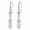 White, variant on Long Delicate Pink White Opal Eggplant Drop Earrings For Women Water Droplets Earing Dangle Copper Earrings Temperament Silver Plated Earrings Opal Earrings