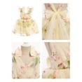 thumbnail image 4 of IDOPIP Toddler Baby Girls Butterfly Birthday Dress 3D Butterfly Wedding Party Ruffle Tutu Dresses, 4 of 8