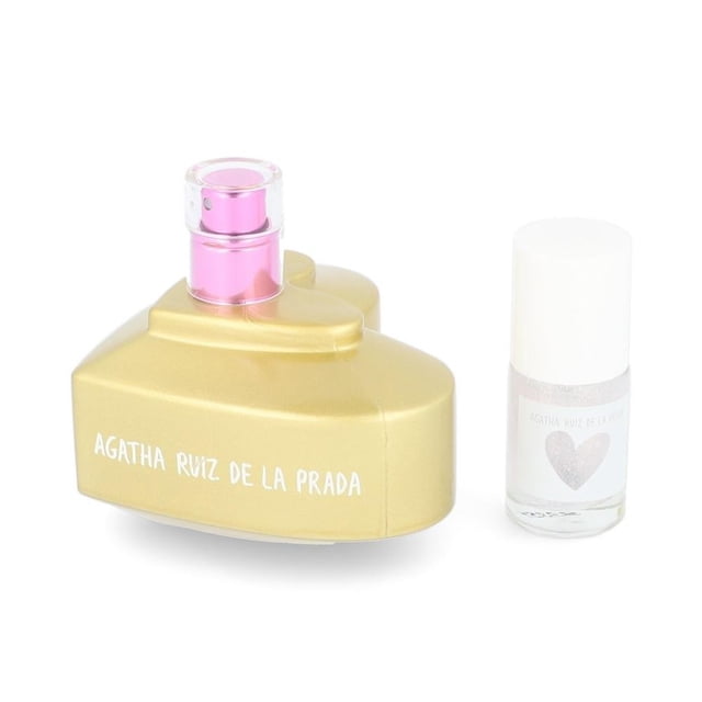Set Perfume Ágatha Ruiz de la Prada Love Glam Love 2pzs 80ml edt spray, esmalte de uñas 6ml