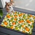 thumbnail image 3 of Bathroom Rugs 2x3 Ft, Green Orange Non Slip Area Rugs for Kitchen Bedroom Entryway, Summer Botanical Leaves Watercolor Washable Carpet Runner Rug Floor Mats for Bedroom Home Decor, 3 of 8