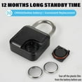 thumbnail image 3 of Smart Bluetooth Padlock - Waterproof Fingerprint & APP Keyless Entry Lock for Doors, Gates, Lockers & Travel - Wireless Digital Lock with Anti-Theft Alarm - Compatible with iOS/Android, 3 of 5