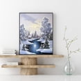thumbnail image 4 of Kit de pintura de diamante 5D mosaico de diamante redondo completo DIY Snow Creek Likrtyny Arte deco, 4 of 9
