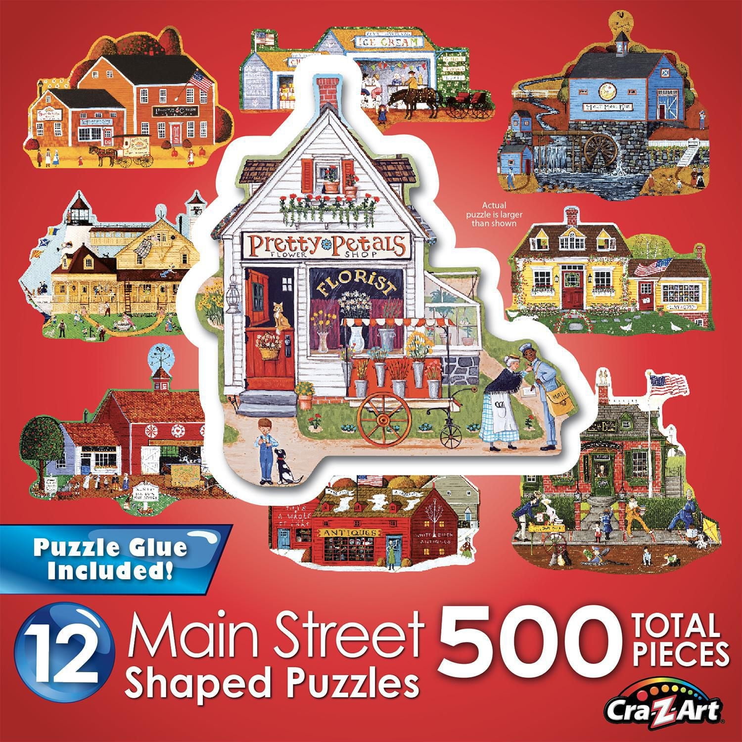 Cra-Z-Art 12 Puzzles - Main Street