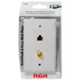thumbnail image 1 of Audiovox 139653 Cat 5 by 6 Coax Wall Plate, 1 of 2