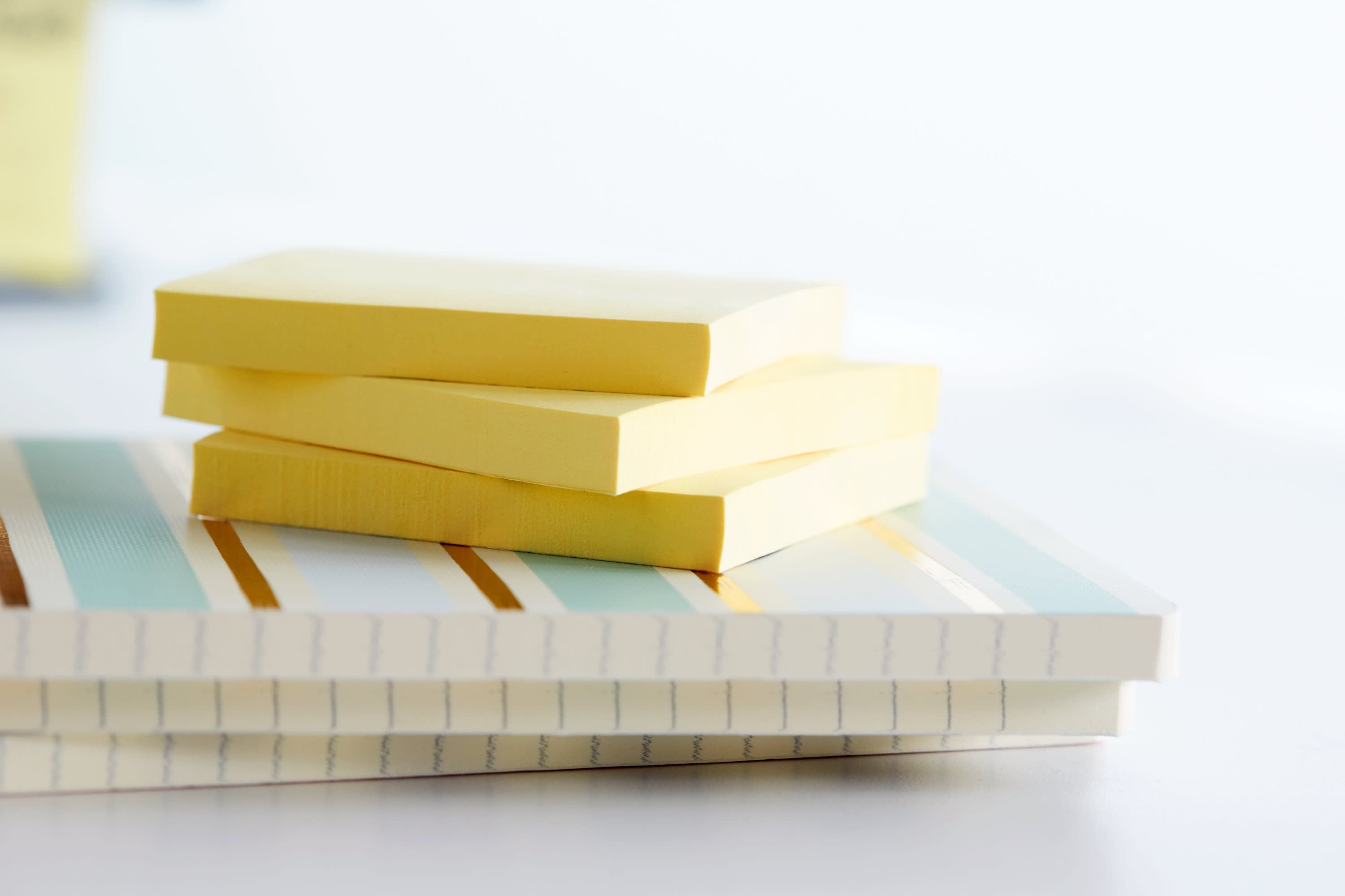 Three Yellow Post-it Sticky Notes on a Cork Board Stock Photo - Image of  dates, date: 251760708