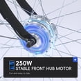 thumbnail image 2 of ChaoLink 24in Electric Tricycle for Adults 750W Motor,Electric Trike with 48V-16Ah Removable Battery.32 MPH Max Speed.7-Speed Gears,4 Riding Modes,3 Wheel Electric Bikeblack, 2 of 8