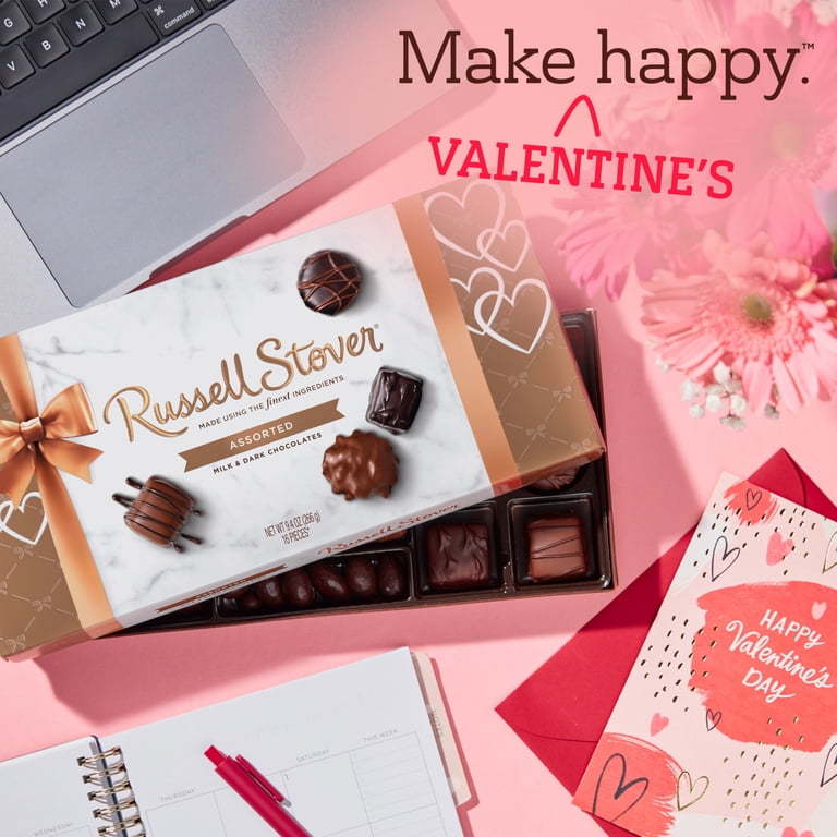 RUSSELL STOVER Heart Candy Assortments, Valentine's Day Milk