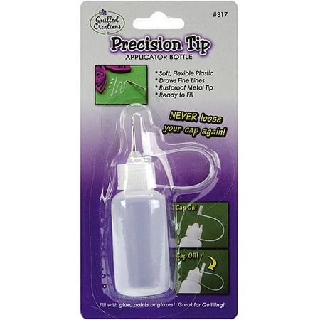 Precision Tip Glue Applicator Bottle, .5 oz (Best Glue For Paper Quilling)