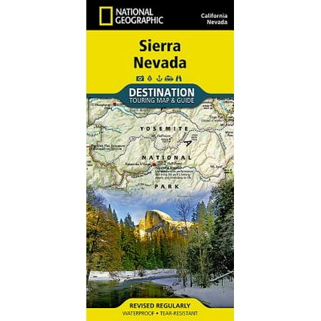- Sierra nevada, california and nevada destination guide map: 9781597754491
