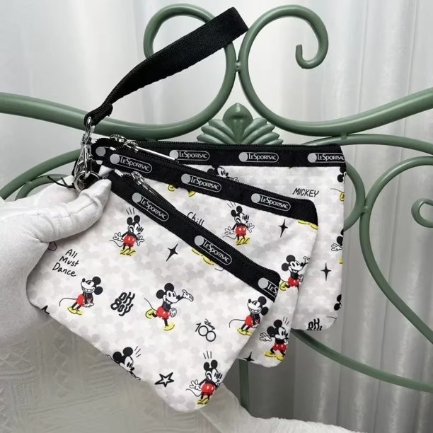 Bolsa de mano de Hello Kitty para niñas, cartera Kawaii de dibujos animados, Snoopy Cinnamorol, maquillaje para llaves, 10x15/12x17/14, 5x20cm, 3 unids/set, 3455
