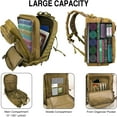 thumbnail image 2 of WOLT | 50L Camping Backpack--Large Multifunction Outdoor Molle Bag Backpacks Khaki, 2 of 7