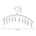 thumbnail image 2 of HBFAGFB Stainless Steel Socks Panties Rack Versatile Bedroom Organizers and Storage Tool C One Size, 2 of 3