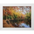 thumbnail image 1 of Cernov, Ivan 14x12 White Modern Wood Framed Museum Art Print Titled - Autumn Sings with the River, 1 of 4