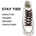 thumbnail image 5 of 2pair Double Layers Flat Shoe Laces Dark Brown for Sneakers 45 54 60 63 72 Inch, 5 of 7