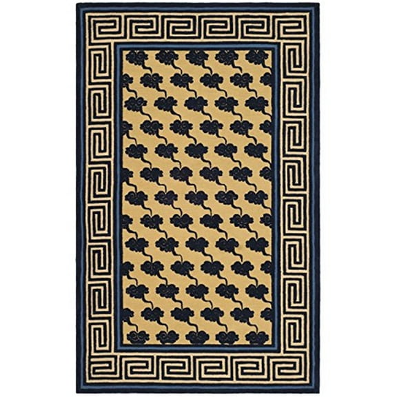 Safavieh Handmade Newport Klasina Modern Cotton Rug Beige 5'6" x 8'6" 6' x 9' Rectangle